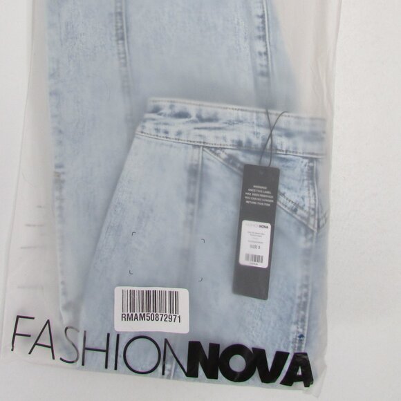 Side Slit Stretch Slim Bootcut Jeans || Acid Wash Denim (SIZE 5) - Picture 4 of 7